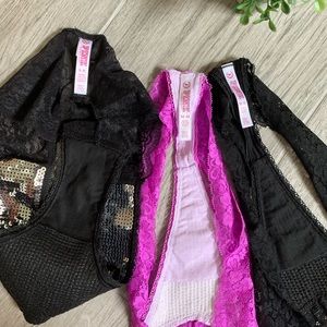 PINK Victoria's Secret Intimates & Sleepwear - NWOT PINK VS Lace & Sequin Panties Bundle PINK Victoria's Secret Intimates & Sleepwear - NWOT PINK VS Lace & Sequin Panties Bundle